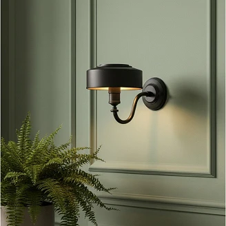 KS Verlichting Vägglampa Antibes Svart