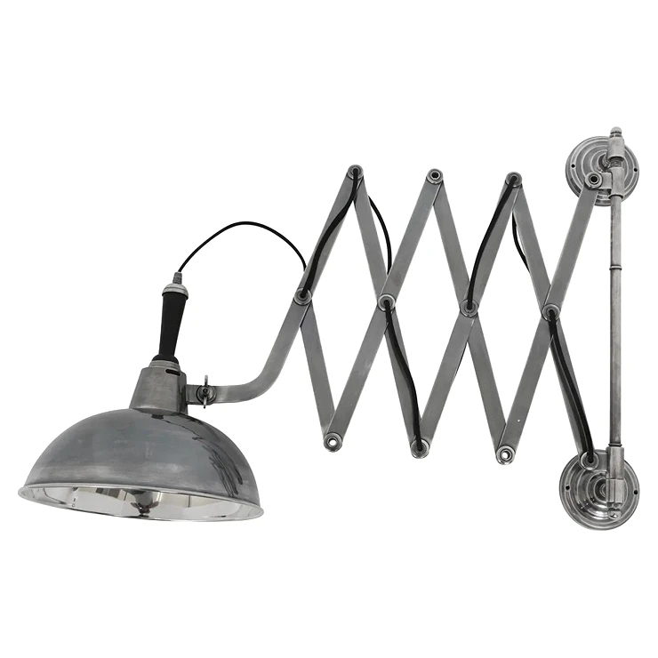KS Verlichting Vägglampa Utdragbar Harmonica Silver