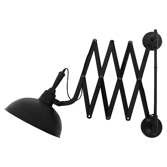 KS Verlichting Vägglampa Utdragbar Harmonica Svart
