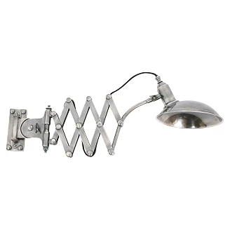 KS Verlichting Vägglampa Utdragbar Jazz Silver