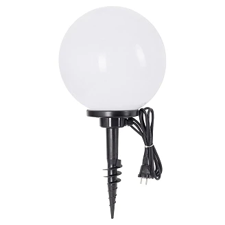 KS Verlichting Trädgårdslampa Klot med Jordspett Ø35 cm Tuinbol Vit