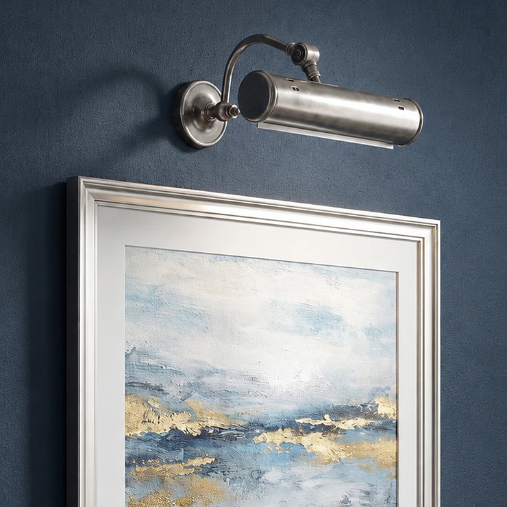KS Verlichting Vägglampa Rembrandt Silver 34 cm