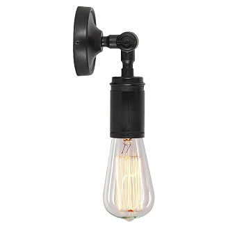KS Verlichting Vägglampa Emeli Svart