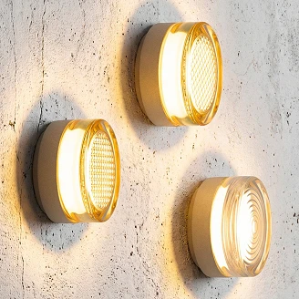KS Verlichting Vägglampa Nolan Champagne Ø13 cm