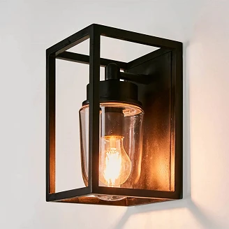 KS Verlichting Vägglampa Fitzroy Svart