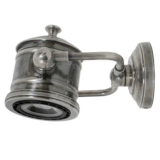 KS Verlichting Vägglampa Malibu Silver