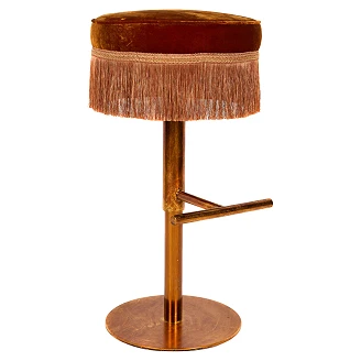 Barstol Lilou Orange, Guld