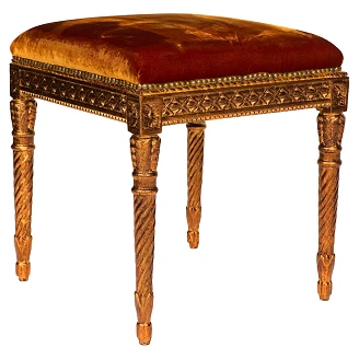 Sittpuff Lucien Orange, Guld