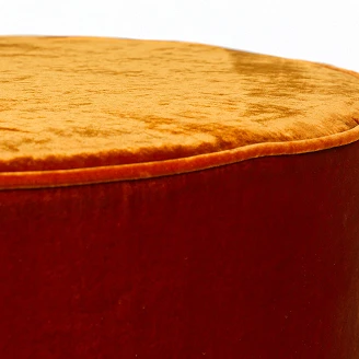 Sittpuff Velina Orange Ø70 cm