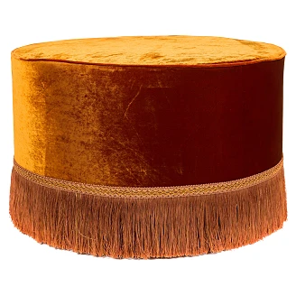 Sittpuff Velina Orange Ø70 cm