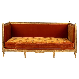 Soffa Colette Mörkorange