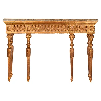 Konsolbord Ossira Guld, Svart 41x138 cm