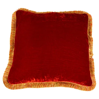 Kudde Velina Röd, Orange 50x50 cm
