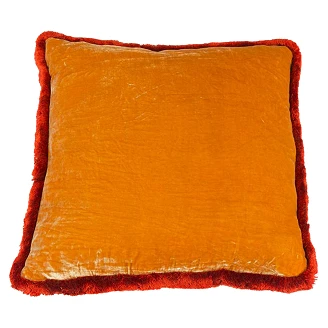Kudde Solara Guld, Röd 50x50 cm
