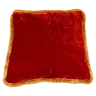 Kudde Velina Röd, Orange 60x60 cm