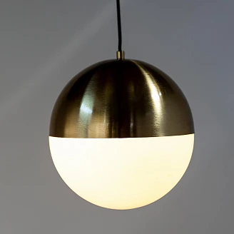 Hängande Lampa M Velcor Guld, Vit
