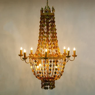 Hängande Lampa M Calisse Guld