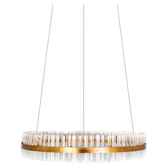 Hängande Lampa XL Korvix Guld, Vit