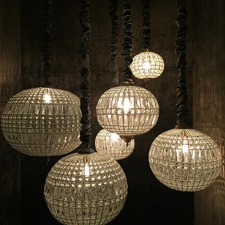 Hängande Lampa M Malven Brons