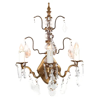 Vägglampa Trio Veldrix Guld