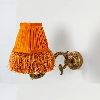 Vägglampa Belsor Guld, Orange
