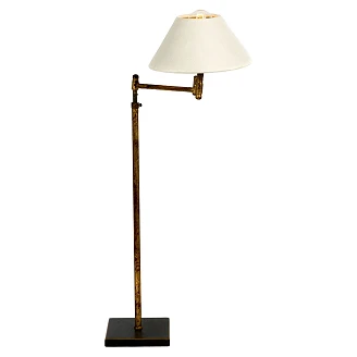 Golvlampa Idris Guld, Beige Ø23 cm