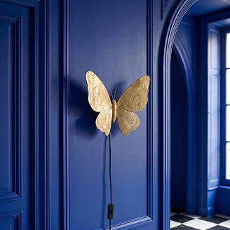 Werner Voss Vägglampa Butterfly Guld