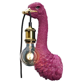 Werner Voss Vägglampa L Franz Josef Magenta