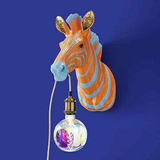 Werner Voss Vägglampa Zebra Zora Blå, Orange