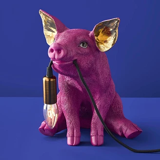 Werner Voss Bordslampa Piggy Rosa