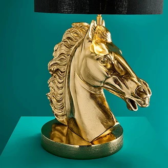 Werner Voss Bordslampa Horse Guld