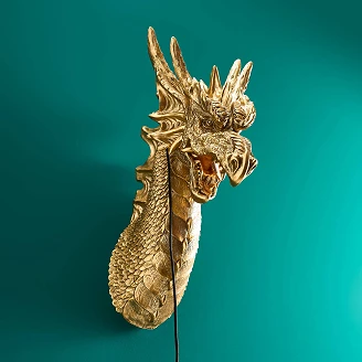 Werner Voss Vägglampa Drake Guld
