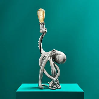 Werner Voss Bordslampa Otto Octopus Silver