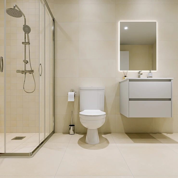 Klinker Hub Beige Matt 60x60 cm