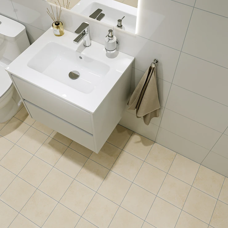 Klinker Hub Beige Matt 20x20 cm