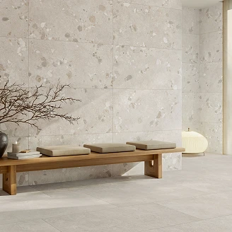 Klinker Arelis Mineral Gråbeige Matt-Struktur 3D 60x120 cm
