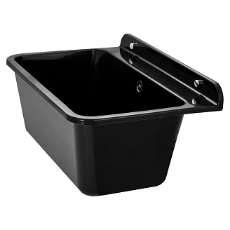 Utslagsvask Gubbio Svart Matt 61x41 cm med Vattenlås