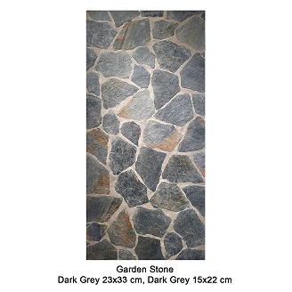 Klinker Garden Stone Mörkgrå Matt 15x22 cm